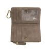 Dark Taupe Bobbie Bifold Wallet w Carabiner